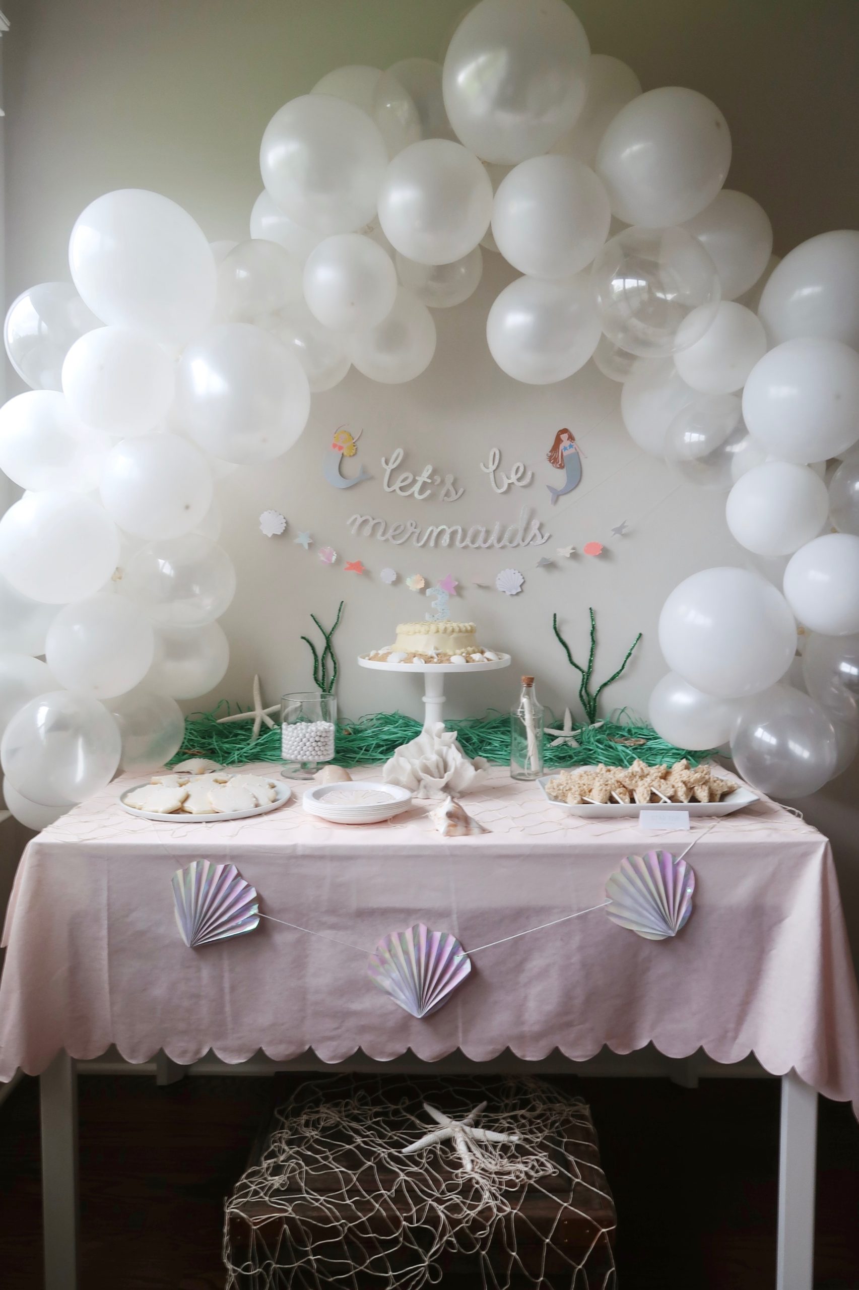 Meriwether Turns Three, A Seashell Themed Birthday Party - Amelia Styles